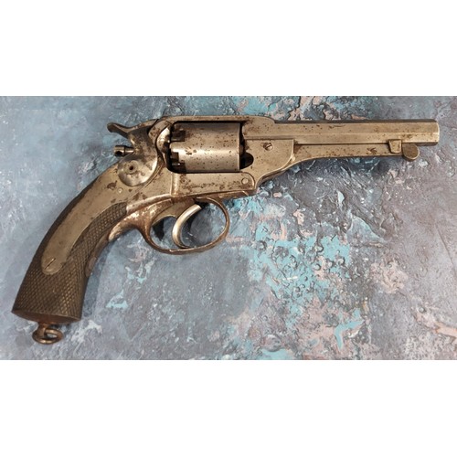 256 - A scarce 54-bore Kerr Patent Percussion Five-Shot Double-Action revolver, retailed by the London Arm... 