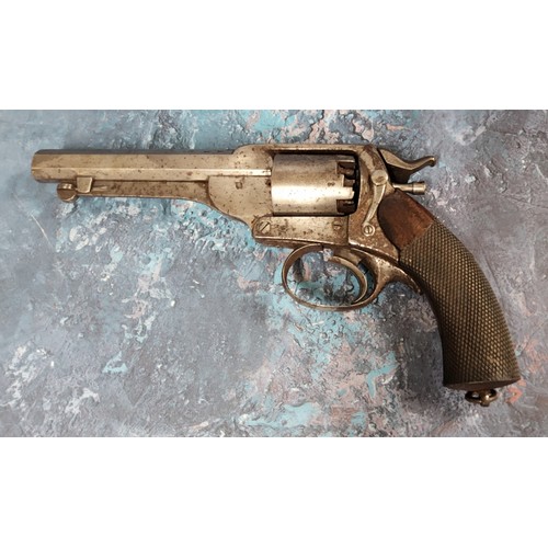 256 - A scarce 54-bore Kerr Patent Percussion Five-Shot Double-Action revolver, retailed by the London Arm... 