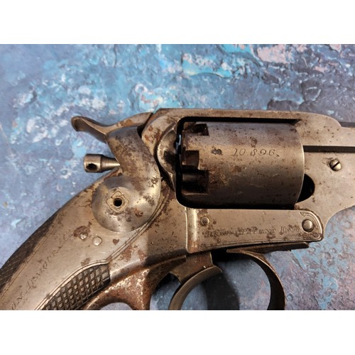 256 - A scarce 54-bore Kerr Patent Percussion Five-Shot Double-Action revolver, retailed by the London Arm... 