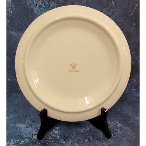 306 - Advertising - a Crown Devon Fielding's circular plate, the centre inscribed Tongue Dish, 26cm diam, ... 