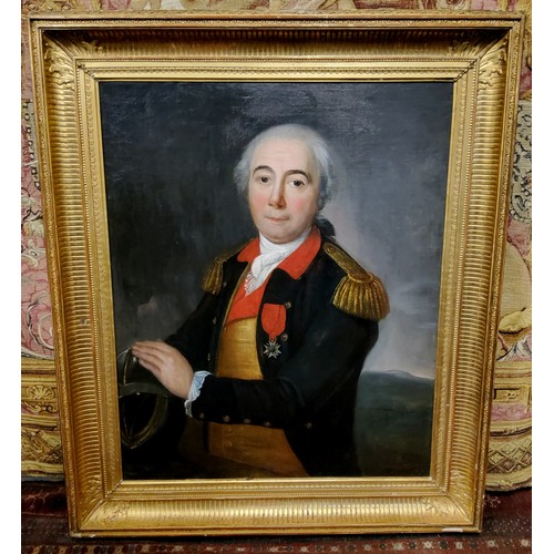 425 - In The Manner of John Jackson RA (1778-1831)Portrait of A Naval Officer, unsigned,oil on canvas, bol... 