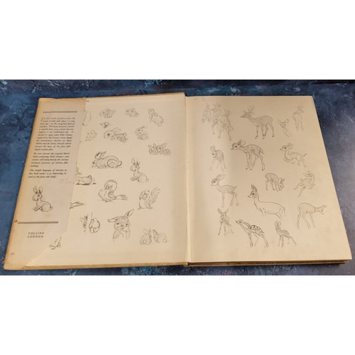 476 - Walt Disney Snow White and the Seven Dwarfs sketch book, first edition, 1938, published Wm Collins S... 