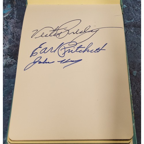 564 - Elvis Presley (1935-1977) - a personal autograph book, a single page signed 'Sincerely Elvis Presley... 