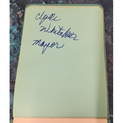 564 - Elvis Presley (1935-1977) - a personal autograph book, a single page signed 'Sincerely Elvis Presley... 