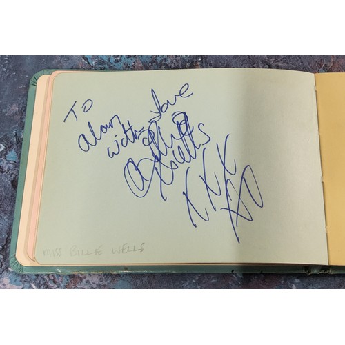 564 - Elvis Presley (1935-1977) - a personal autograph book, a single page signed 'Sincerely Elvis Presley... 