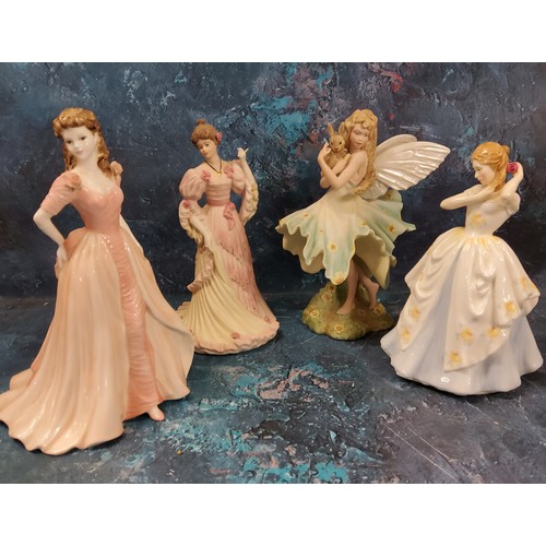 44 - A Wedgwood figure, The Turn of the Century Ball, 1988, limited edition 2000/10000;  another, Sp... 