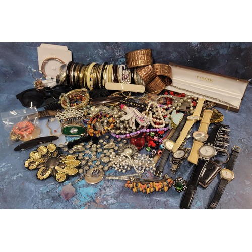 349 - Costume jewellery including bangles, bracelets, necklaces etc.