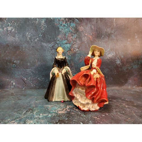 11 - A Royal Doulton figure, Janice, HN2165;  another, Top O' the Hill, HN1834 (2)