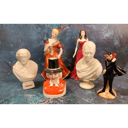 72 - A Carlton Ware Mephisto Series figure, he stands, wearing a black cape, 11cm high, printed mark... 