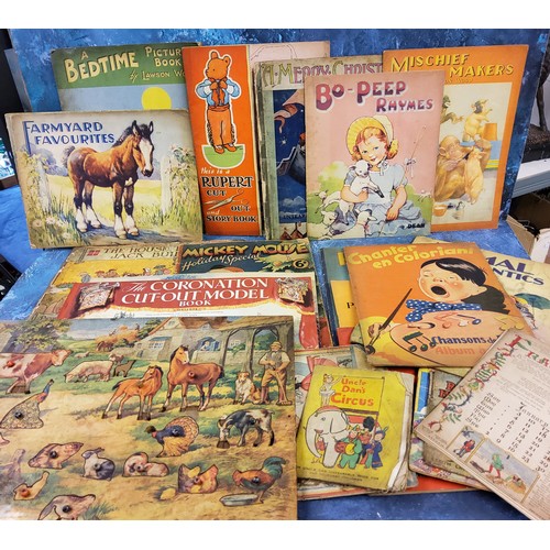 166 - Children Books -  A Bedtime Picture Book, Lawson Wood;  Rupert Cut Out and Story Book;&nbs... 