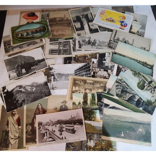 311 - Postcards - various, Egypt, India, Real Photography, American, Military, Funeral, etc