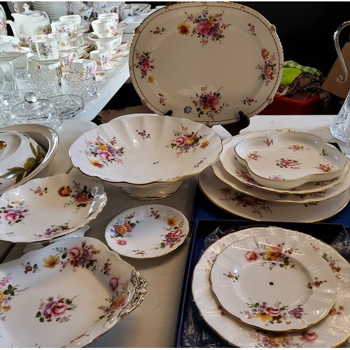 119 - Royal Crown Derby Posies pattern - cake plate;  serving plates;  pedestal dishes, cake pla... 