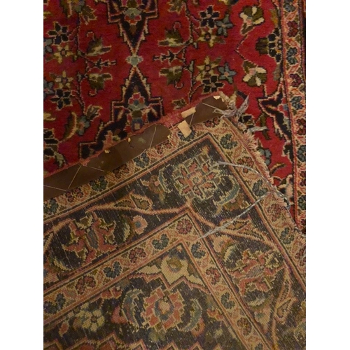 502 - A 19th century Persian Hamadan runner, hand knotted, from the Hassop Hall Estate, Derbyshire