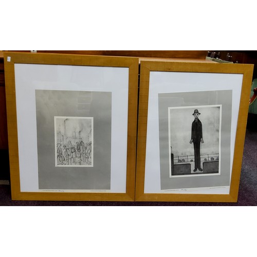 568 - L.S. Lowry R.A. (British 1887-1976), by and after, Mill Town Scene, monochrome limited edition print... 