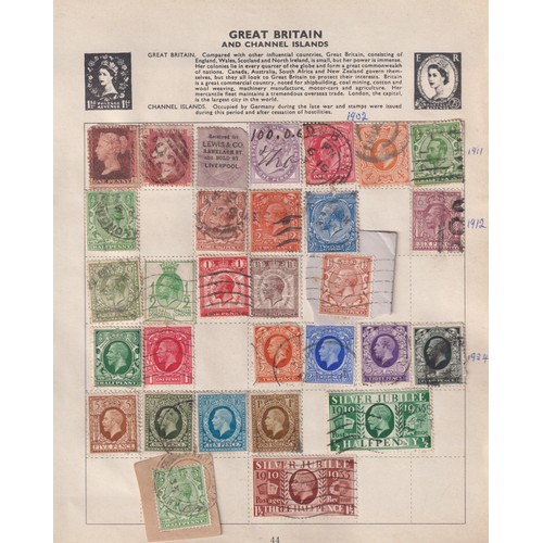 1045 - Stamps-GB A small accumulation of stamps mint and used, loose and in packets from King George VI. 37... 