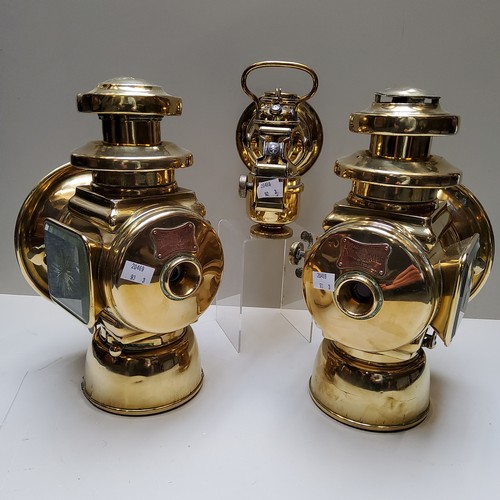 783 - A pair of early 20th century Lucas 'King of the Road' carriage lamps no.644, produced by Joseph Luca... 