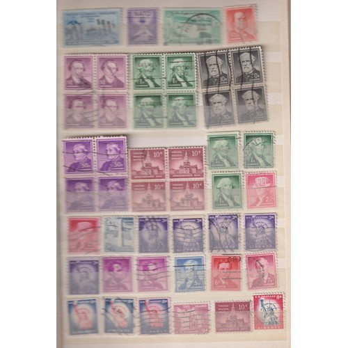 1059 - Philately- A carton of stamp Albums stock books and binders of world stamps.  Includes GB  mint deci... 