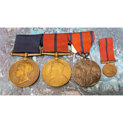 819 - Metropolitan Police trio medals including Edward VII 1902 Coronation Metropolitan Police award to P.... 