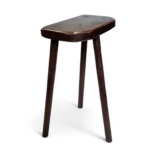 685 - Local Interest - a tall Sheffield cutler's stool, 67cm high