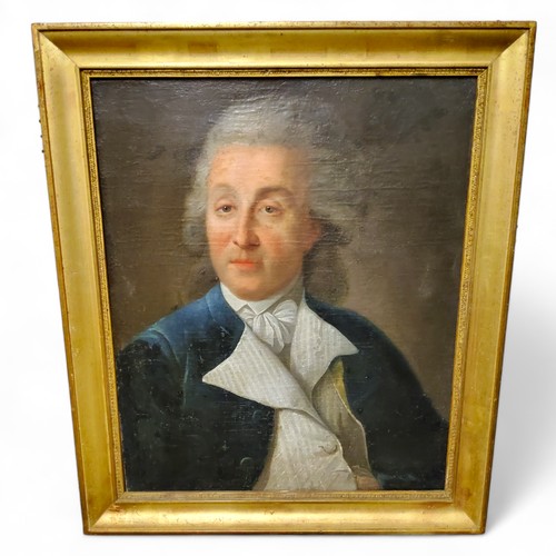 715 - French School, 18th Century, Portrait of A Gentleman, oil on canvas, 66cm x 56cm wide