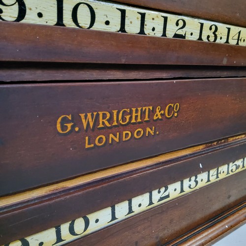 482 - An early 20th century G. Wright & Co. snooker score board, originally in Bridlington Yacht club.