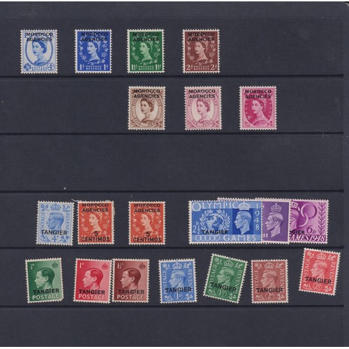 1023 - Stamps- Morocco Agencies collection of mostly mint stamps from 1899 to 1953.  Includes Spanish, Fren... 