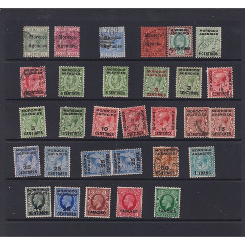 1023 - Stamps- Morocco Agencies collection of mostly mint stamps from 1899 to 1953.  Includes Spanish, Fren... 