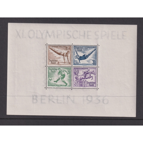 1060 - Stamps - a selection of German Third Reich  agner SG 514, 516, 517 and 518. SG MS618, MS635 etc. Mos... 