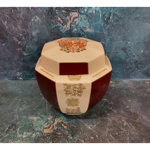 32 - A Caversall Royal Wedding ginger jar, To Commemorate the Wedding of The Prince of Wales and Lady Dia... 