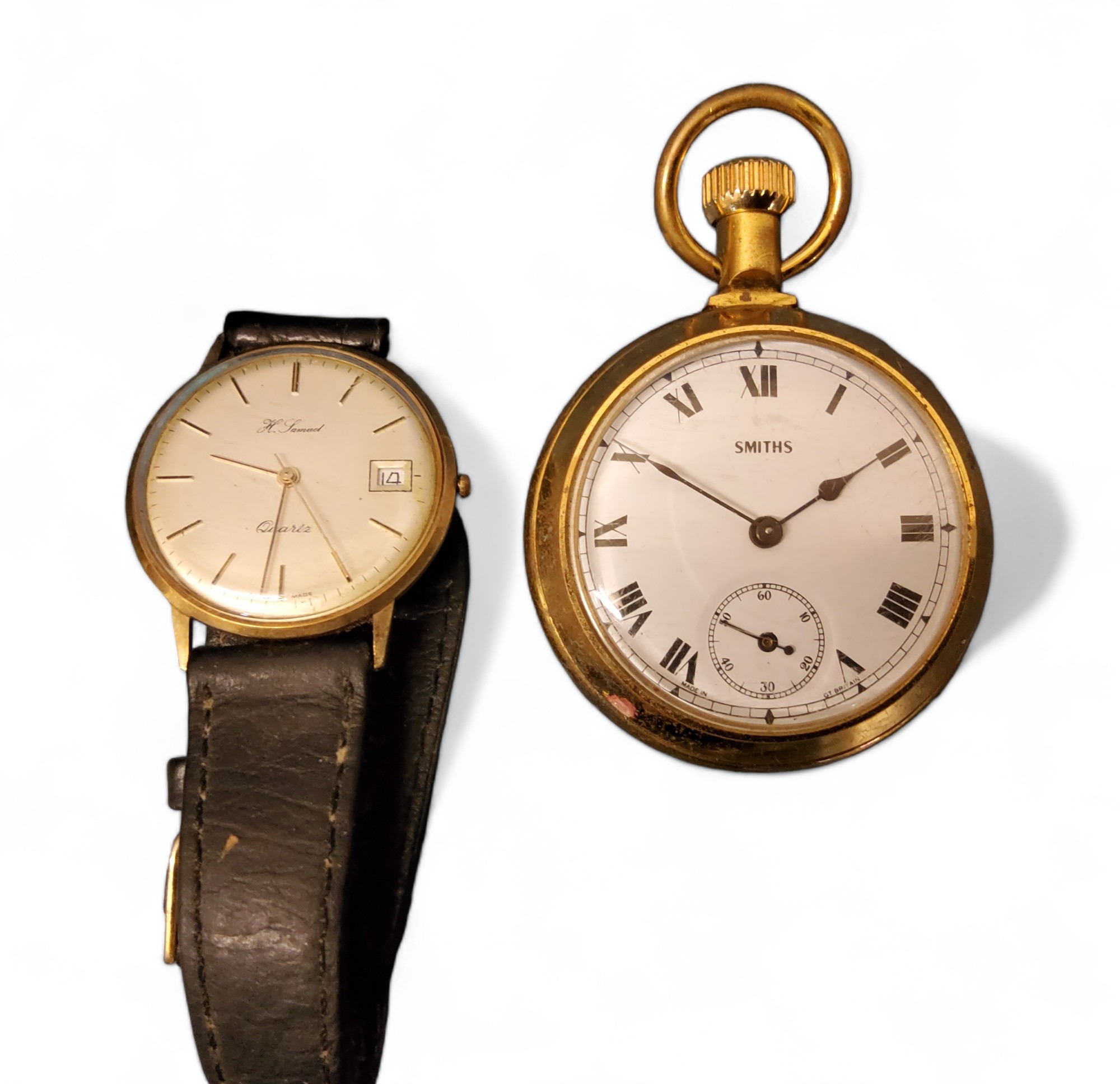 A 9ct gold H.Samuel dress watch, Swiss five jewel quartz movement ...