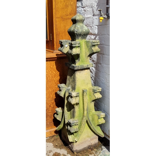 732 - Architectural Salvage - a substantial 19th century sandstone Gothic pinnacle