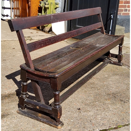 733 - A Victorian tram bench,  c.1900