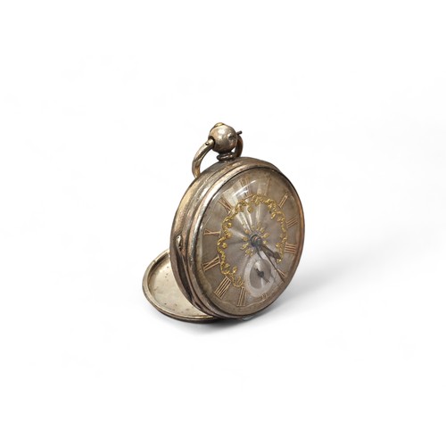 224 - A Victorian silver open faced pocket watch, fusee movement marked W. Mortimer Hickmondwike no. 23705... 