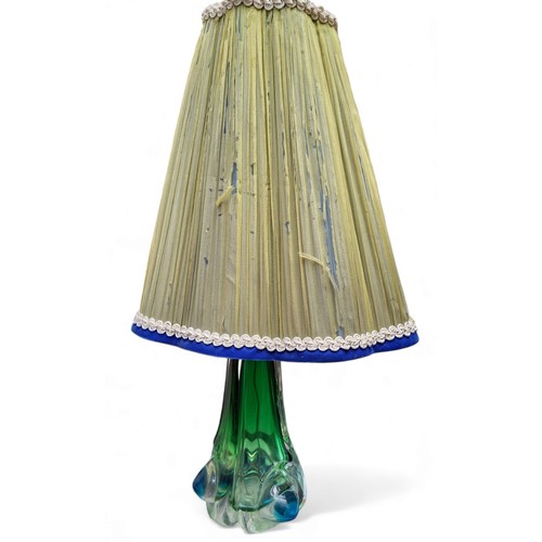 439 - A Mid 20th century Italian glass table lamp, c.1970