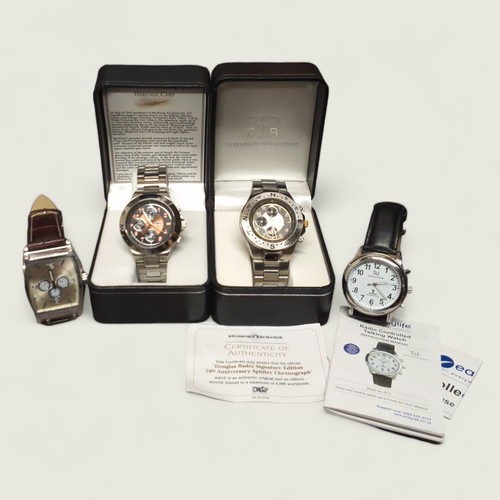 311 - A Bradford Exchange Douglas Bader Signature Edition 70th Anniversary Spitfire Chronograph, limited e... 