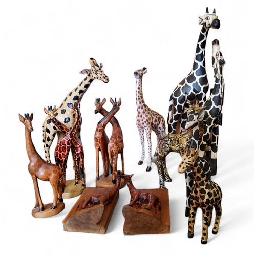 187 - Journey of Giraffes - wooden, papier mache, etc