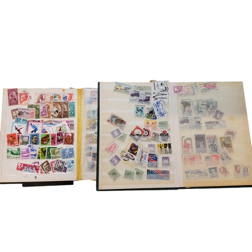 308 - Philately - a school boy's stamp album, 1960 - 1980;  another;   ten unmounted mint 5... 