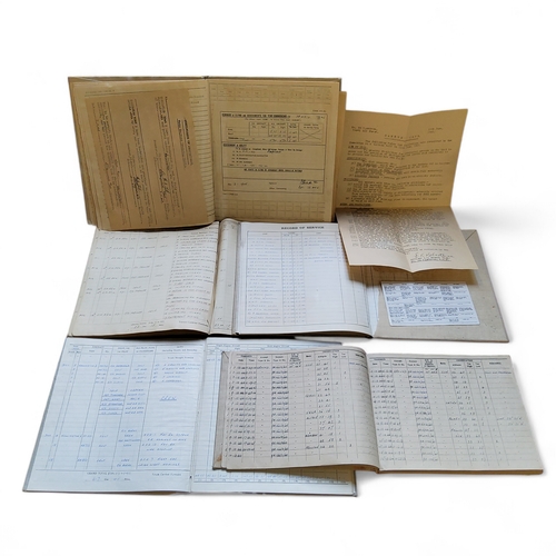 200 - Militaria - Second World War - SGT. H.A.TILL 1435920, Five RAF pilot's flying log books, comprehensi... 