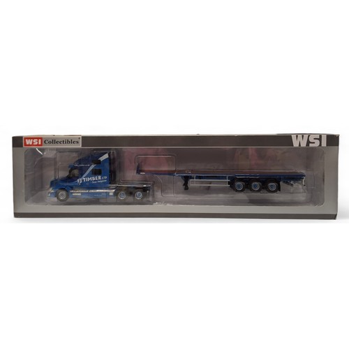 548 - A WSI Collectibles LJ Timber of Sheffield Volvo VN780 6x4 Truck and Flatbed, 1 of 200, commissi... 