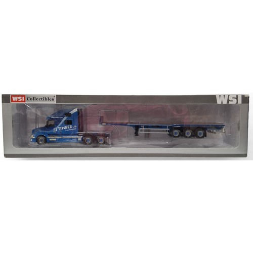 551 - A WSI Collectibles LJ Timber of Sheffield Volvo VN780 6x4 Truck and Flatbed, 1 of 200, commissi... 