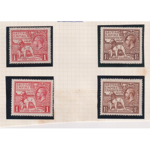 680 - Stamps- A mint and fine used collection of King George V stamps from 1912;  includes re-engraved sea... 