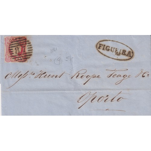 681 - Stamps - 5 covers from Portugal to various destinations from 19th and 20 century and two blocks of 5... 