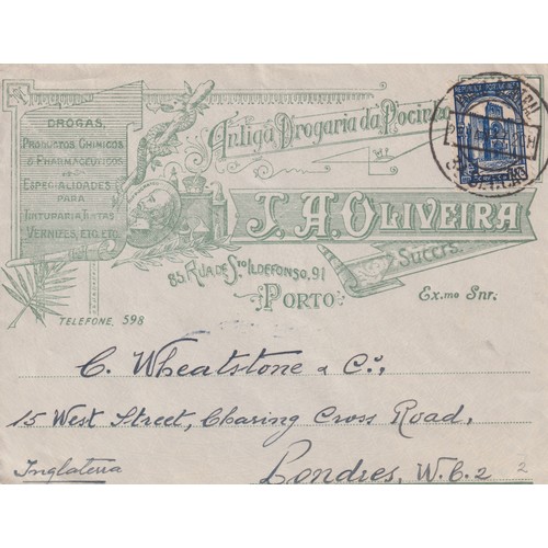 681 - Stamps - 5 covers from Portugal to various destinations from 19th and 20 century and two blocks of 5... 