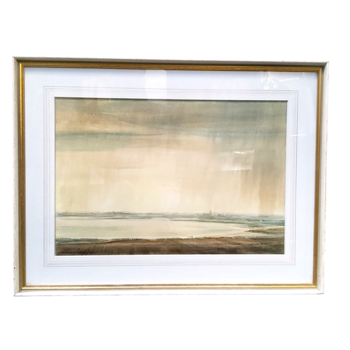 533 - Cavendish Morton (British 1911-2015) 'Over The Rainy Estuary', watercolour, signed and dated 1969, 3... 