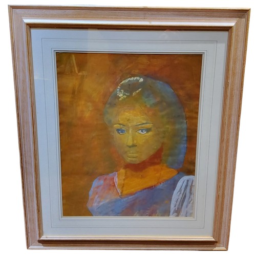 472 - Attributed to Andy Wharhol, Indian Beauty, watercolour, 54cm x 45cm