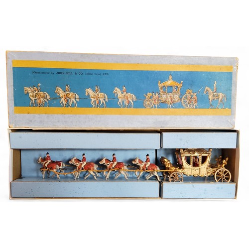 678 - A John Hill & Co (Metal Toys) Ltd Coronation Series Royal Coach, box A, boxed