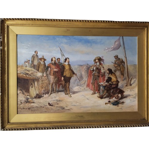 526 - George Cattermole (British, 1800 - 1868), The Flag of Truce, signed, watercolour, 58cm x 92cm