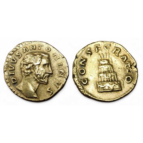 66 - Divus Antoninus Pius (AD 138-161), a gold Aureus, mint of Rome, struck under Marcus Aurelius and Luc... 