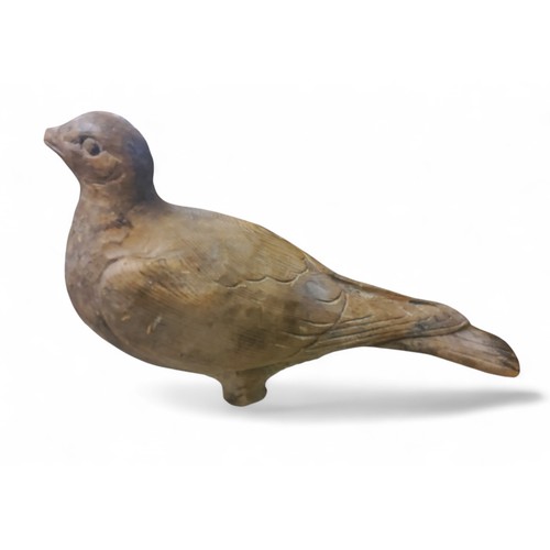 516 - Folk Art & Treen - a softwood decoy pigeon, 20cm high