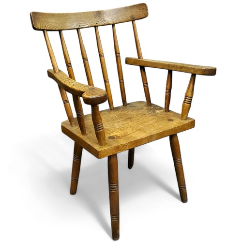 303 - A 19th century Irish hedge or famine chair, of traditional vernacular form, 95cm x 68cm x 51cm